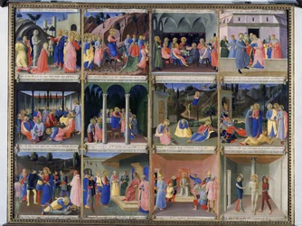 Szenen aus dem Leben Christi, Tafel drei aus dem Silbernen Schatz von Santissima Annunziata, ca. 1450-53